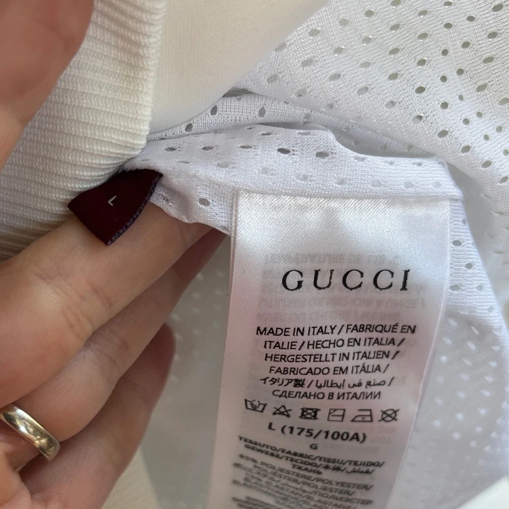 Gucci Web Stripe Technical Track Jacket sz L